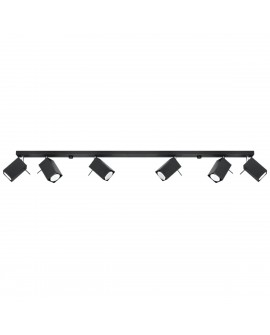 Plafon MERIDA 6L czarny Sollux SL.0460