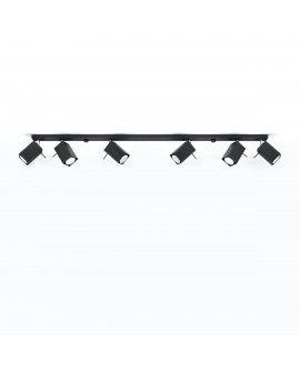 Plafon MERIDA 6L czarny Sollux SL.0460