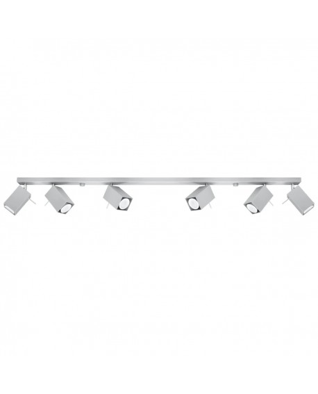 Plafon MERIDA 6L szary Sollux SL.0462
