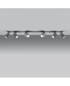 Plafon MERIDA 6L szary Sollux SL.0462
