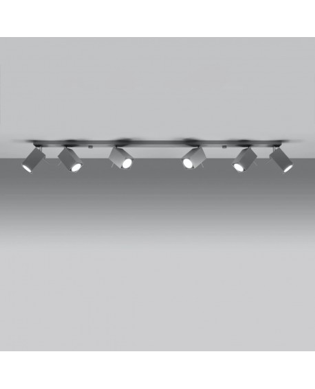 Plafon MERIDA 6L szary Sollux SL.0462
