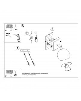 Kinkiet OCULARE biały Sollux SL.0437