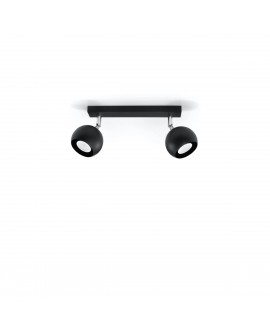 Plafon OCULARE 2 czarny Sollux SL.0444