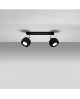 Plafon OCULARE 2 czarny Sollux SL.0444