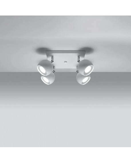 Plafon OCULARE 4 biały Sollux SL.0440