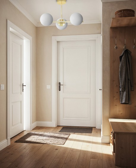 LAMPA SUFITOWA WISZĄCA NOWOCZESNA ZŁOTO KLASYCZNE BIAŁE KULE LEDO 3