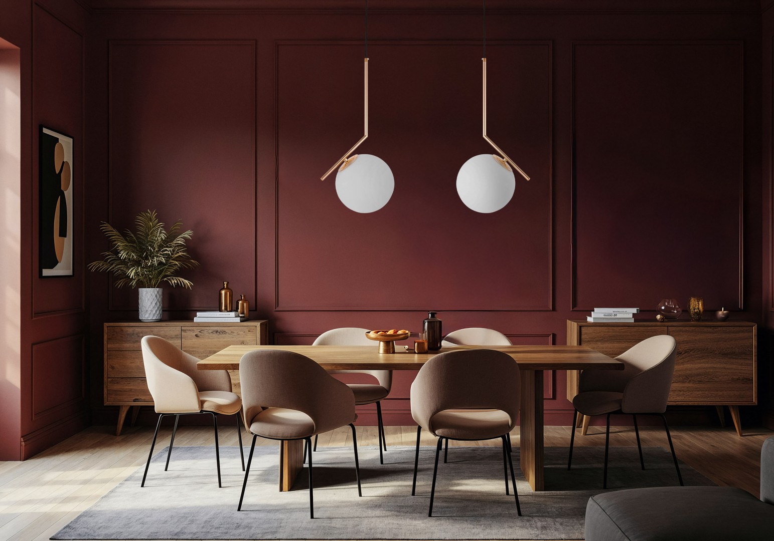 LAMPA WISZĄCA NOWOCZESNA ZŁOTA BIAŁA KULA SORENTO 20 LUMINA DECO
