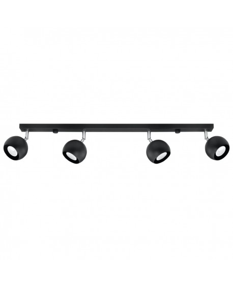 Plafon OCULARE 4L czarny Sollux SL.0447