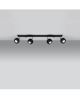 Plafon OCULARE 4L czarny Sollux SL.0447