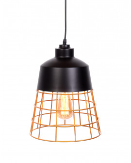 LAMPA WISZĄCA INDUSTRIALNA LOFT CZARNA BAGSY