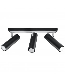 Plafon DIREZIONE 3 czarny Sollux SL.0501