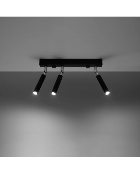 Plafon EYETECH 3 czarny Sollux SL.0899