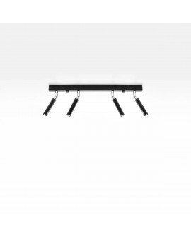 Plafon EYETECH 4 czarny Sollux SL.0900