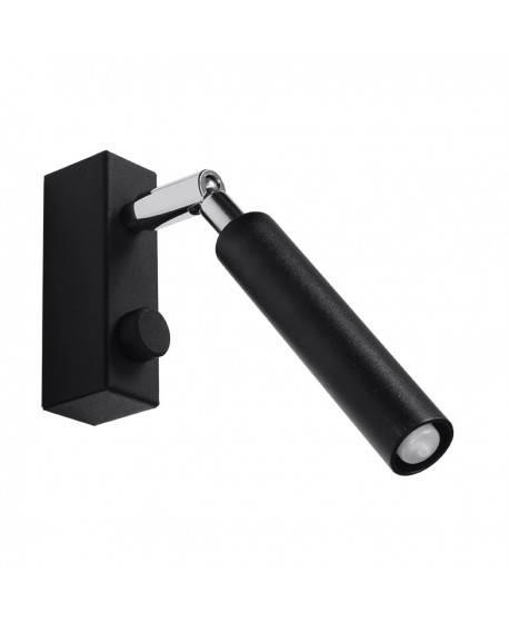 Kinkiet EYETECH 1 czarny Sollux SL.0897