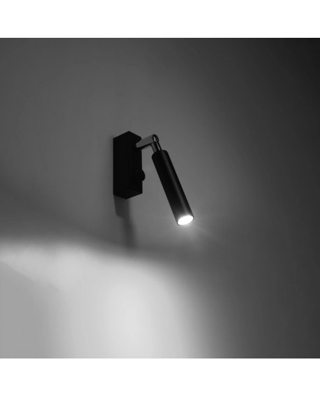 Kinkiet EYETECH 1 czarny Sollux SL.0897