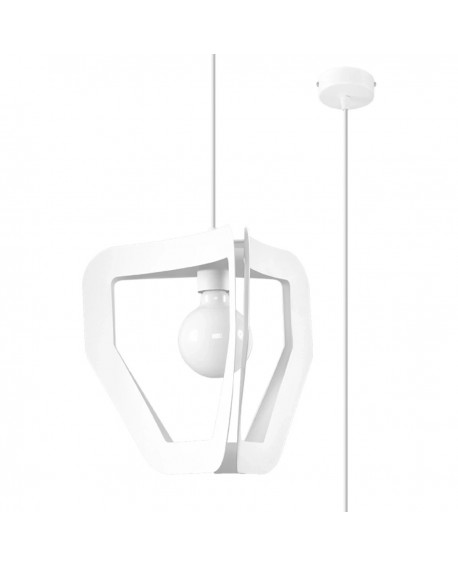 Lampa wisząca TRES biała Sollux SL.0929
