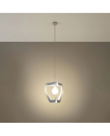 Lampa wisząca TRES biała Sollux SL.0929