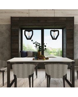 Lampa wisząca TRES czarna Sollux SL.0930