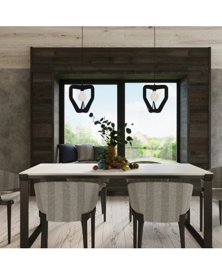 Lampa wisząca TRES czarna Sollux SL.0930