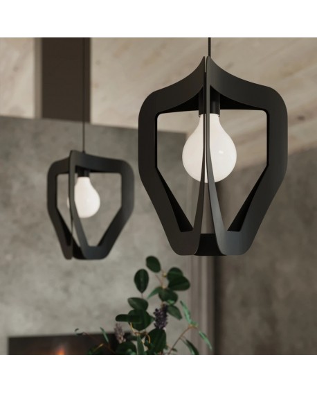Lampa wisząca TRES czarna Sollux SL.0930