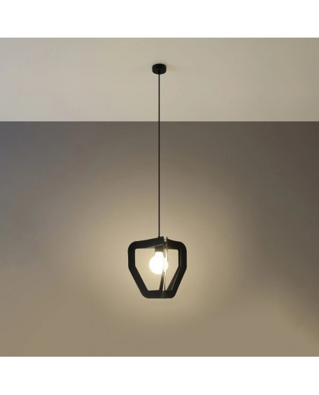 Lampa wisząca TRES czarna Sollux SL.0930