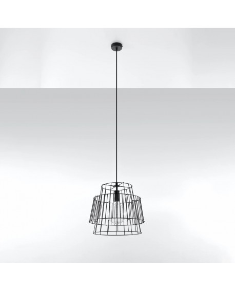 Lampa wisząca GATE czarny Sollux SL.0663