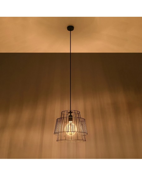 Lampa wisząca GATE czarny Sollux SL.0663