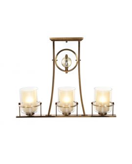 LAMPA SUFITOWA ART DECO MOSIĘŻNA BRONX W3 LUMINA DECO