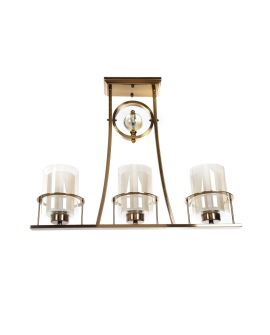 LAMPA SUFITOWA ART DECO MOSIĘŻNA BRONX W3 LUMINA DECO