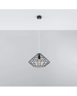 Lampa wisząca UMBERTO czarna Sollux SL.0294