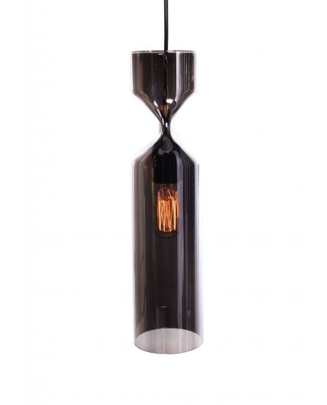 NOWOCZESNA LAMPA WISZĄCA SZKLANA SZARA VARIUS LUMINA DECO
