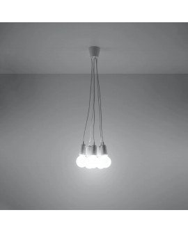 Lampa wisząca DIEGO 5 biała Sollux SL.0571