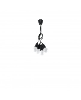 Lampa wisząca DIEGO 5 czarna Sollux SL.0574