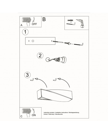 Kinkiet ceramiczny SIGMA Sollux SL.0003