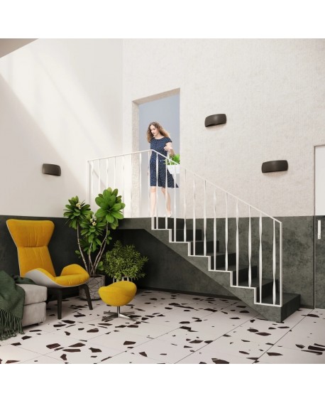 Kinkiet ceramiczny PONTIUS czarny Sollux SL.0876