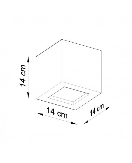 Kinkiet ceramiczny LEO szary Sollux SL.0871