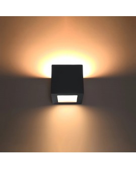 Kinkiet ceramiczny LEO czarny Sollux SL.0872