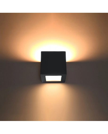 Kinkiet ceramiczny LEO czarny Sollux SL.0872