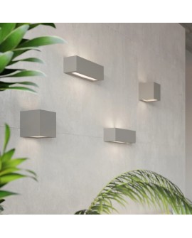 Kinkiet ceramiczny VEGA szary Sollux SL.0877