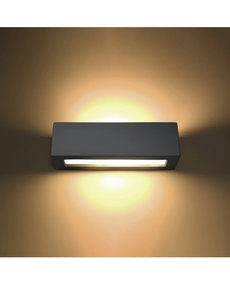 Kinkiet ceramiczny VEGA szary Sollux SL.0877