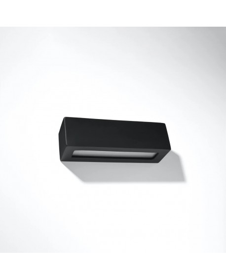 Kinkiet ceramiczny VEGA czarny Sollux SL.0878