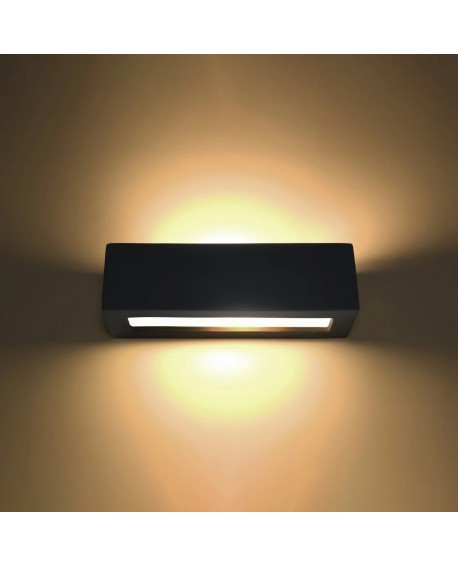 Kinkiet ceramiczny VEGA czarny Sollux SL.0878