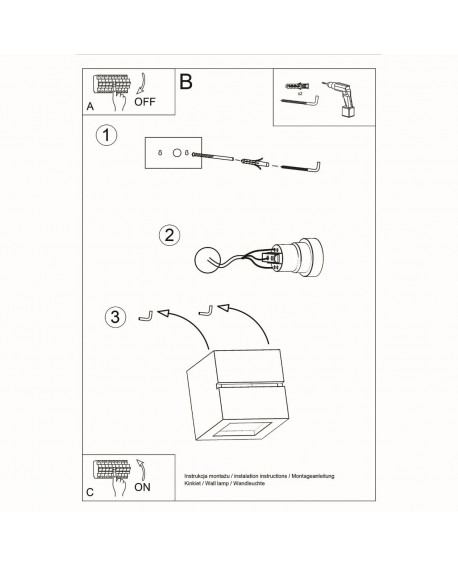 Kinkiet ceramiczny LEO LINE Sollux SL.0230