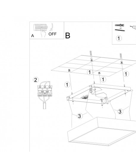 Kinkiet ceramiczny HELIOS Sollux SL.0002