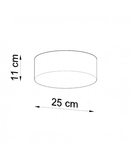 Plafon ARENA 25 szary Sollux SL.0128
