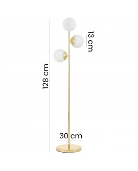 LAMPA STOJĄCA PODŁOGOWA KLASYCZNE ZŁOTO FINO W3