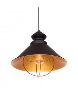 LAMPA WISZĄCA INDUSTRIALNA LOFT CZARNA KUGAR