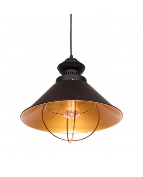 LAMPA WISZĄCA INDUSTRIALNA LOFT CZARNA KUGAR