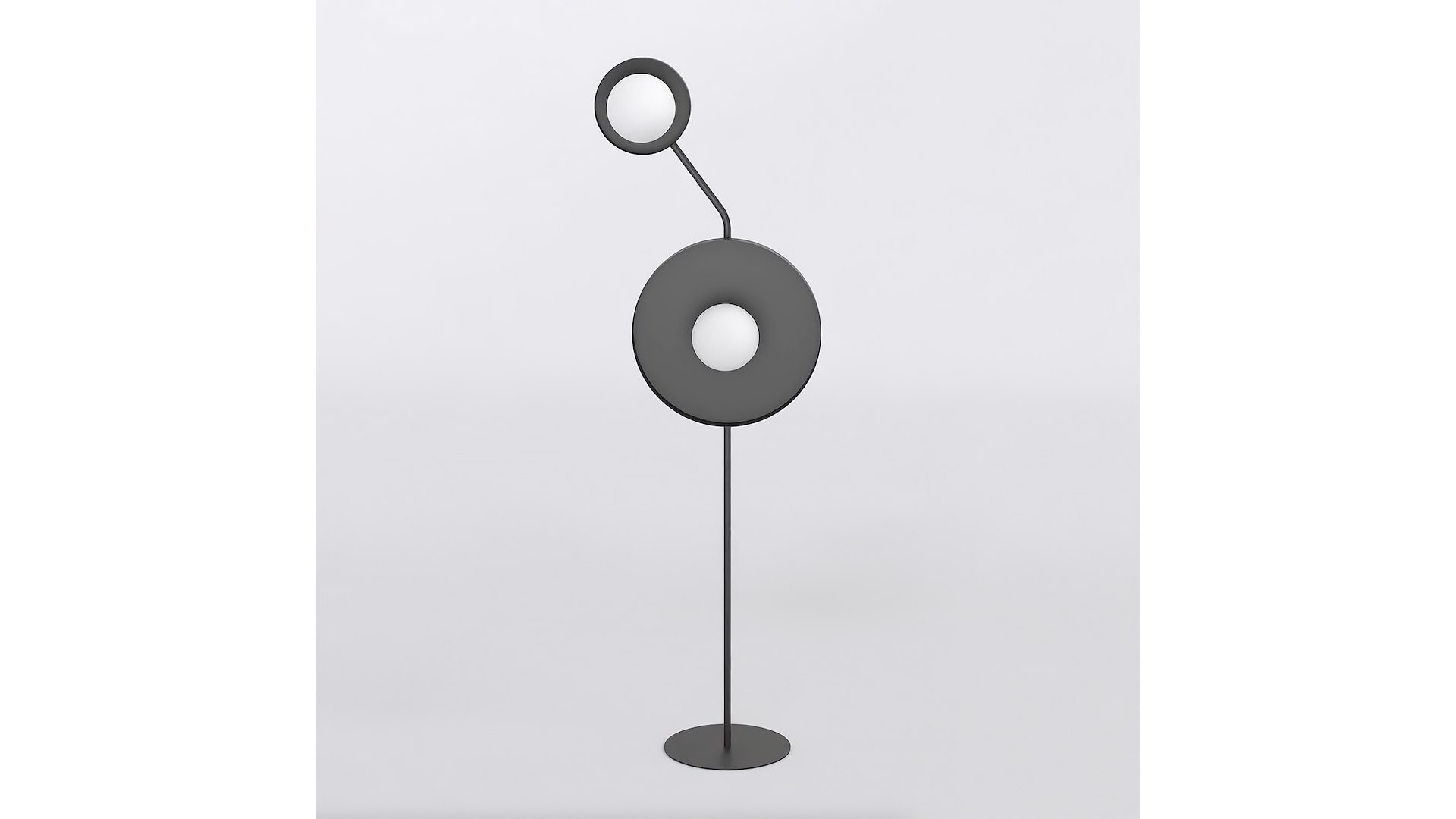 lampa podłogowa KISS LP2 BLACK EMIBIG damidomo