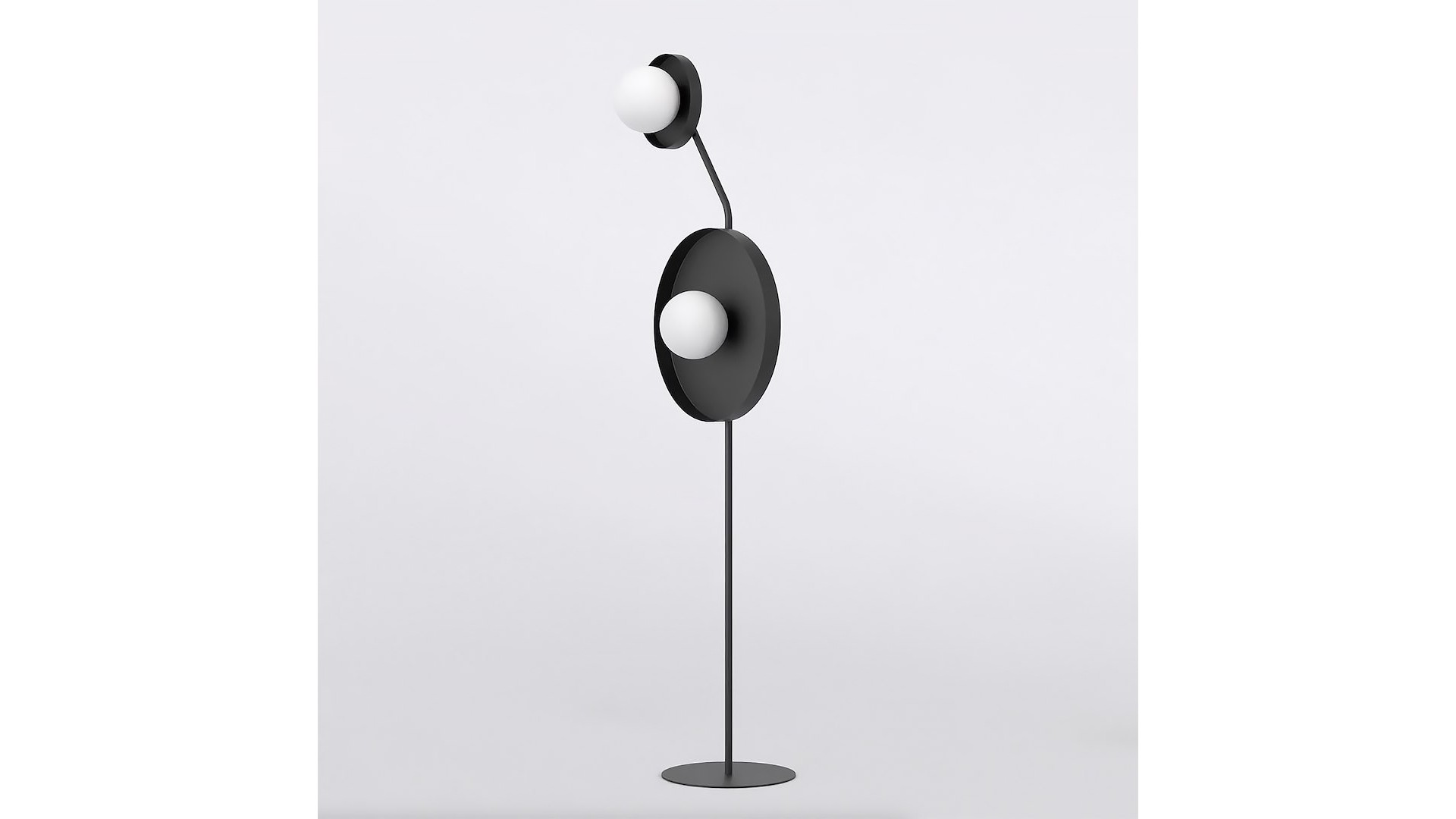 lampa podłogowa KISS LP2 BLACK EMIBIG damidomo